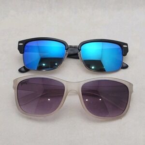 Pugs Men's Shatter Resistant Sunglasses Lot Of 2 100% UV 400 Protection
